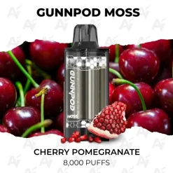 Gunnpod moss 8000 cherry pomegranate