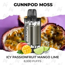 Gunnpod moss 8000 icy passionfruit mango lime