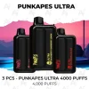 Punkapes ultra 4000 3 PCS Punkapes Ultra 4000 Puffs