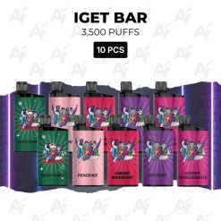 10 pcs iget bar 3500 puffs