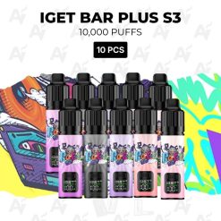 10 pcs iget bar plus s3 10000 puffs