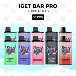 10 pcs iget bar pro 10000 puffs
