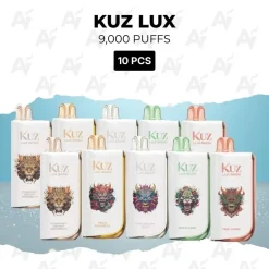 10pcs KUZ Lux 9000 Puffs