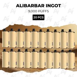 20 pcs alibarbar ingot 9000 puffs