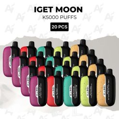 20 pcs iget moon k5000 puffs