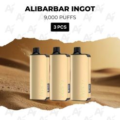 3 pcs alibarbar ingot 9000 puffs
