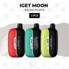 3 pcs iget moon k5000 puffs