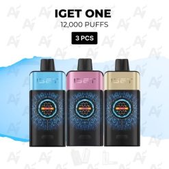 3 pcs iget one 12000 puffs