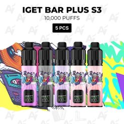 5 pcs iget bar plus s3 10000 puffs