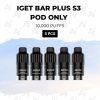 5 pcs iget bar plus s3 pod only 10000 puffs