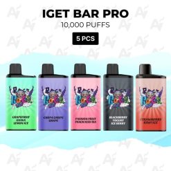 5 pcs iget bar pro 10000 puffs