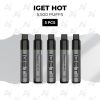 5 pcs iget hot 5500 puffs