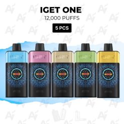 5 pcs iget one 12000 puffs