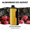 Alibarbar ice adjust 12000 puffs black dragon