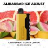 buy Alibarbar ice adjust 12000 puffs grapefruit guava lemon at Australian Vapers
