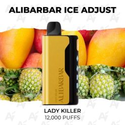 alibarbar ice adjust 12000 puffs lady killer