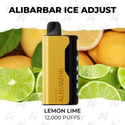 buy Alibarbar ice adjust 12000 puffs lemon lime at Australian Vapers