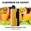 buy Alibarbar ice adjust 12000 puffs passion fruit mango lime at Australian Vapers