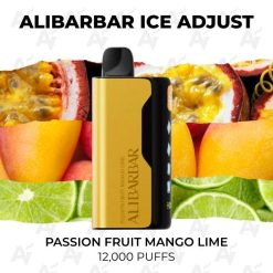 buy Alibarbar ice adjust 12000 puffs passion fruit mango lime at Australian Vapers