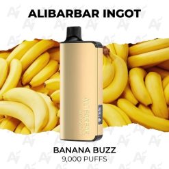 alibarbar ingot 9000 puffs banana buzz