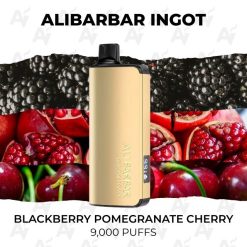 buy Alibarbar ingot 9000 puffs blackberry pomegranate cherry at Australian Vapers