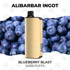 alibarbar ingot 9000 puffs blueberry blast