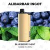 alibarbar ingot 9000 puffs blueberry mint