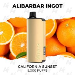buy Alibarbar ingot 9000 puffs california sunset at Australian Vapers