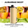 alibarbar ingot 9000 puffs passionfruit mango lime