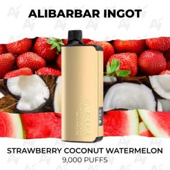 buy Alibarbar ingot 9000 puffs strawberry coconut watermelon at Australian Vapers