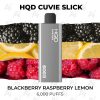 hqd cuvie slick 6000 puffs blackberry raspberry lemon
