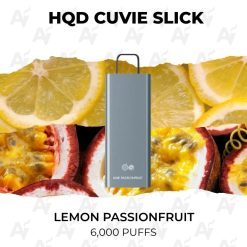 hqd cuvie slick 6000 puffs lemon passionfruit