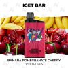 iget bar 3500 puffs banana pomegranate cherry