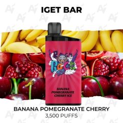 iget bar 3500 puffs banana pomegranate cherry