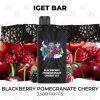iget bar 3500 puffs blackberry pomegranate cherry