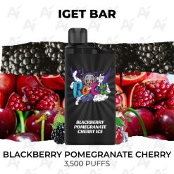 iget bar 3500 puffs blackberry pomegranate cherry