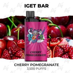iget bar 3500 puffs cherry pomegranate