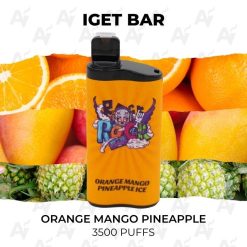 iget bar 3500 puffs orange mango pineapple