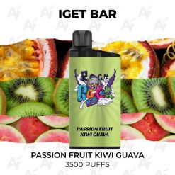 iget bar 3500 puffs passion fruit kiwi guava