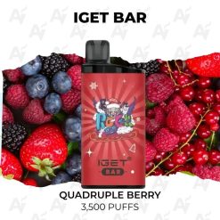 iget bar 3500 puffs quadruple berry