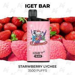 iget bar 3500 puffs strawberry lychee
