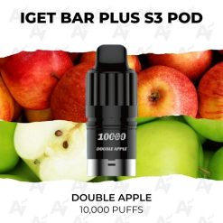 Iget bar plus pods 10000 puffs double apple