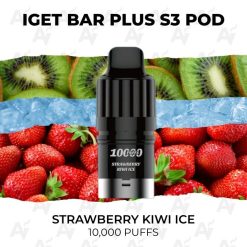 Iget bar plus pods 10000 puffs strawberry kiwi ice