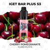 iget bar plus s3 10000 puffs cherry pomegranate
