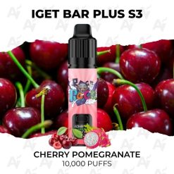 iget bar plus s3 10000 puffs cherry pomegranate