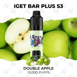 iget bar plus s3 10000 puffs double apple