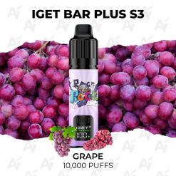 iget bar plus s3 10000 puffs grape