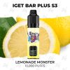 iget bar plus s3 10000 puffs lemonade monster