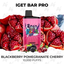 iget bar pro 10000 puffs blackberry pomegranate cherry