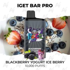 iget bar pro 10000 puffs blackberry yogurt ice berry